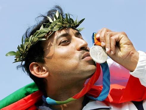Rajyavardhan Singh Rathore`s silver medal in Men`s Double Trap at 2004 Athens Games was the best individual performance by an Indian post independence. His exploits made him a national hero and a poster boy for Indian army. The sports loving lad from Rajasthan had interest in cricket but his fate brought him to National Defence Academy and from there he emerged as an ace shooter. -