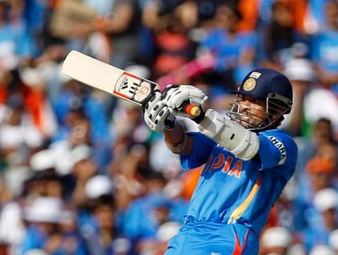 April 5, 1996: Soon after the World Cup, India, Pakistan and World Champions Sri Lanka got together to play a triangular series. Indian lost wickets at regular intervals and managed to score just 226 runs, 100 off which were scored by Tendulkar. Rain interrupted play and when play resumed, Pakistan needed 187 runs in 33 overs. Pakistan convincingly chased down the target.Result: Pakistan won by 8 wickets (D/L) -