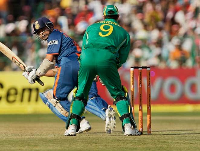 October 5, 2001: India were touring South Africa for a triangular series, Kenya being the third team.In their first league match of the tournament, Ganguly and Sachin added 133 runs for the first wicket partnership. Sachin scored 101 runs before being dismissed my Kallis. It was a good comeback by the Little Master after he missed international cricket for around three months due to a toe injury.Result: South Africa won by 6 wickets -