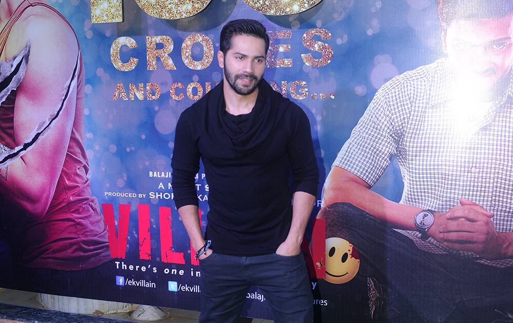 Varun Dhawan during the success party of film 'Ek Villain' in Mumbai.- Rajneesh Londhe.dna