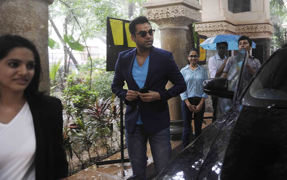 Bollywood actor Abhay Deol arrives at St Xavier's college in Mumbai to announce the Malhar Fest.- Salman Ansari.dna