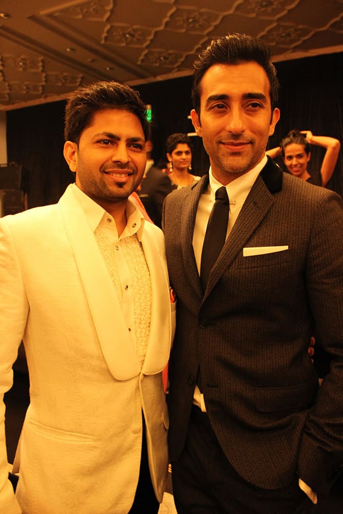 Praveen Goel & Rahul Khanna - Gaurav Gupta Shree Raj Mahal Jewellers India Couture Week 2014.