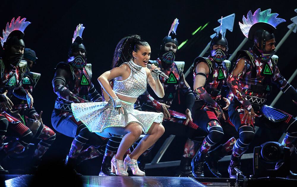 Katy Perry performs in Philadelphia.