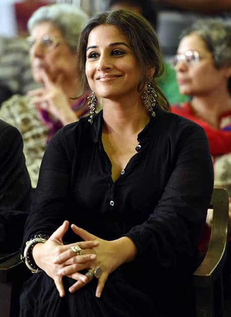 Vidya Balan during distribution of smartcanes for visually challenged persons in Mumbai.