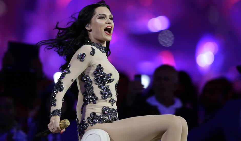 Jessie J performs during the Closing Ceremony at the 2012 Summer Olympics, Sunday, Aug. 12, 2012, in London