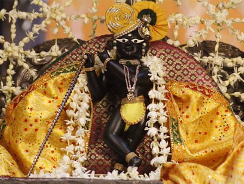 The deity at the Radha Raman temple is a swayambhu (self-manifested) from salagram-sila on the full moon day of Vaisakha. Dedicated to Radha Raman (lover of Radha), the temple was established over 600 years ago by Gopala Bhatta Goswami.Pic courtesy: Shri Radharaman Temple, Vrindavan Facebook - Spice Team