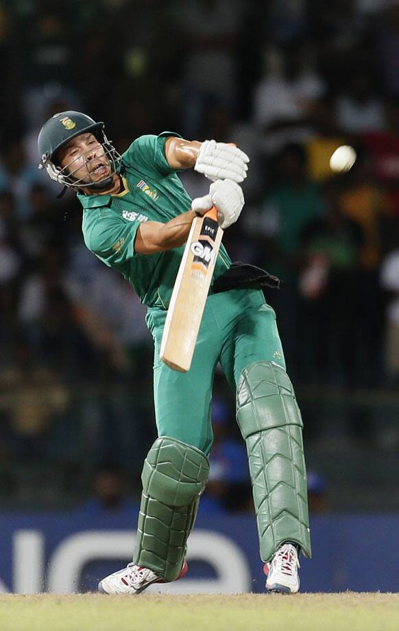 South Africa's batsman Farhaan Behardien bats during the ICC Twenty20 Cricket World Cup Super Eight match between India and South Africa in Colombo.