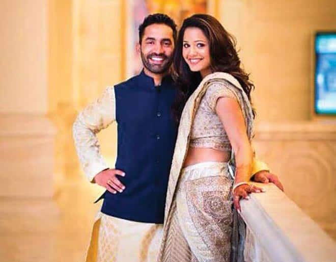 CRICKETER DINESH KARTHIK GETS ENGAGED TO SQUASH ACE DEEPIKA PALLIKAL. PIC COURTESY @ TWITTER