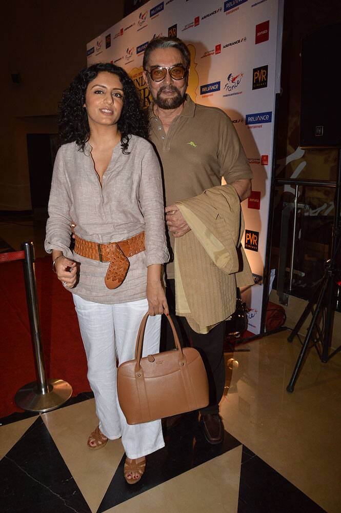 Kabir Bedi with wife Praveen Dusanj