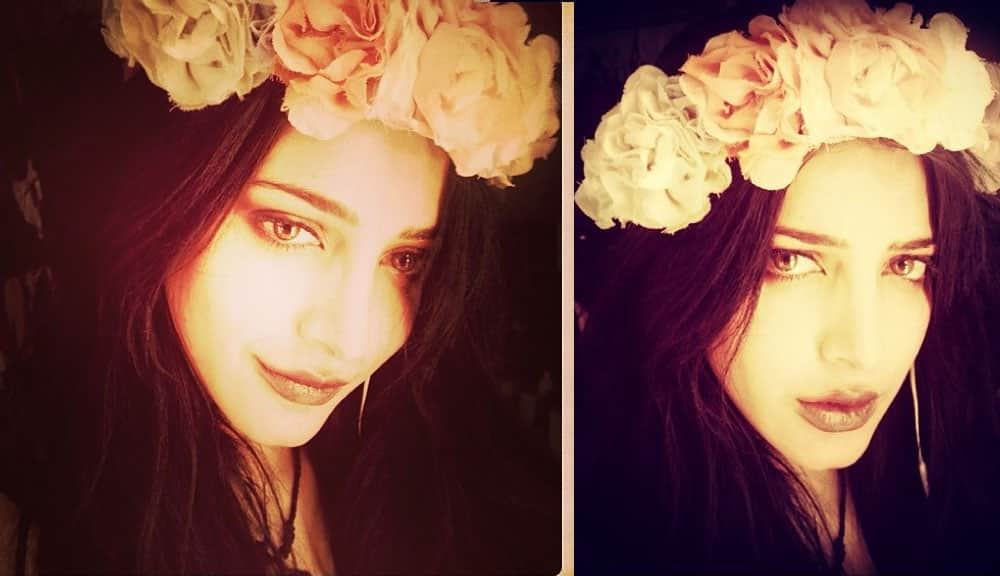 Shruti Haasan - The face of you - my substitute for love - now I find I've changed my mind #messiahmadonna - instagram