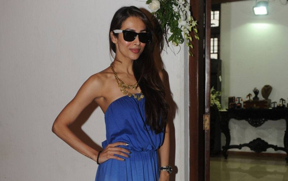 Malaika Arora Khan at Queenie Singh's jewellery exhibition in Mumbai. - dna