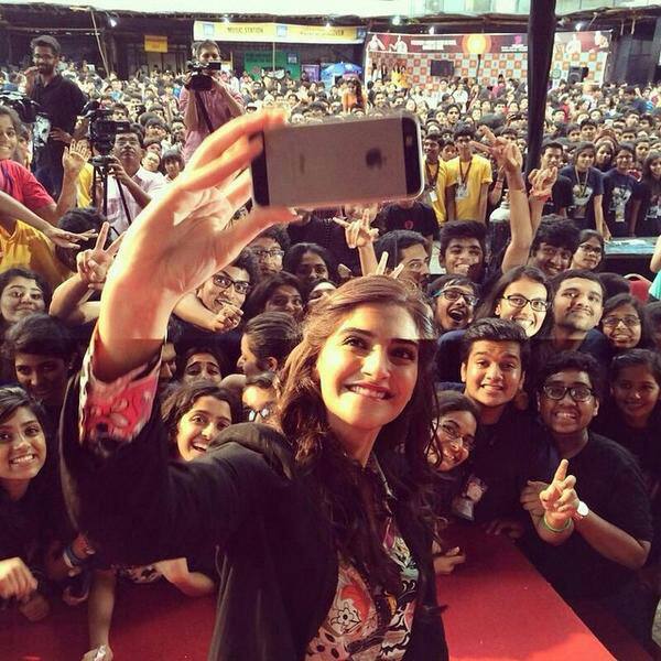 Sonam Kapoor -  Thank you for the love!! #umang -twitter