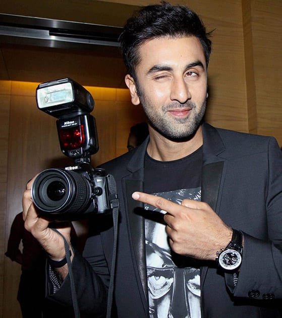 Ranbir Kapoor at a World Photography Day event in Mumbai.