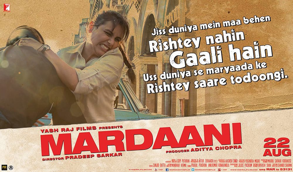 Rani Mukerji as Mardaani- Pic Courtesy Facebook