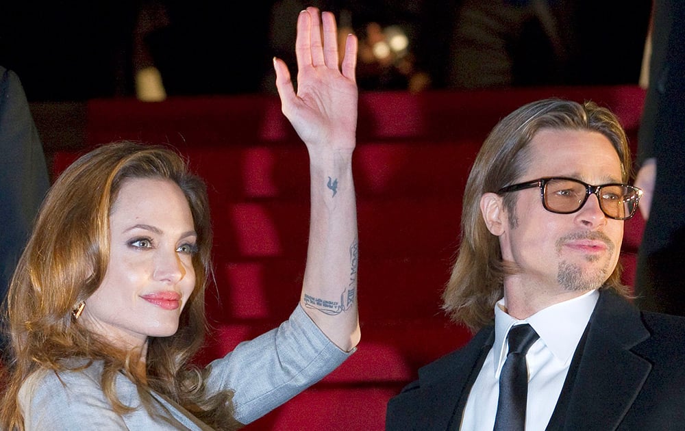 Angelina Jolie and Brad Pitt in happier times