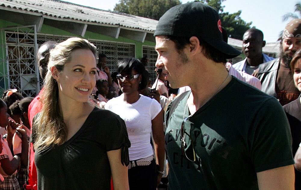 Angelina Jolie and Brad Pitt in happier times