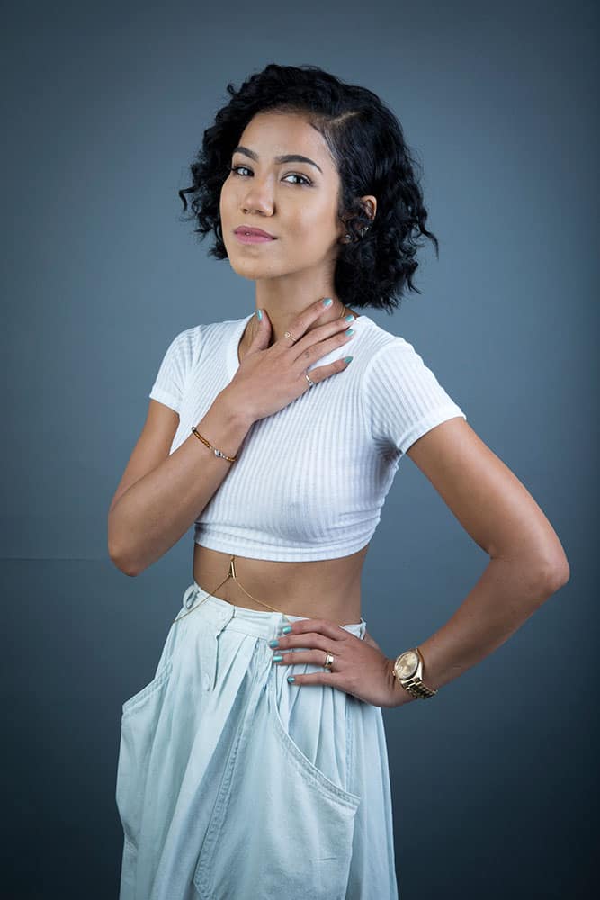 American singer-songwriter Jhene Aiko poses for a portrait, in New York.