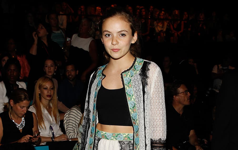 Morgan Saylor attends MBFW Spring/Summer 2015 - Anna Sui at Lincoln Center