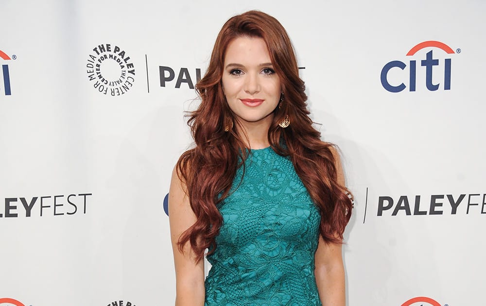 Katie Stevens arrives at the 2014 PALEYFEST Fall TV Previews - MTV.