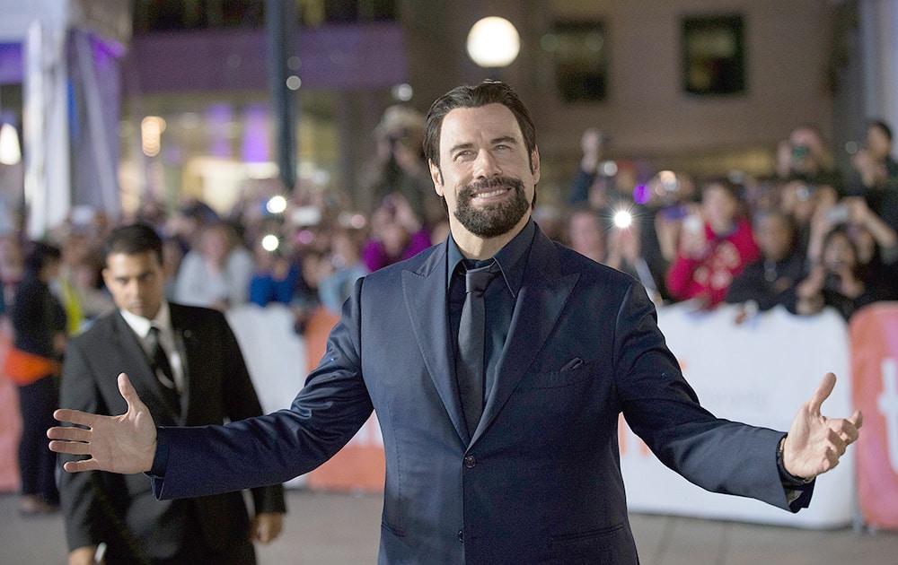 Actor John Travolta seen at the premiere of 'The Forger' at Roy Thomson Hall during the 2014 Toronto International Film Festival.