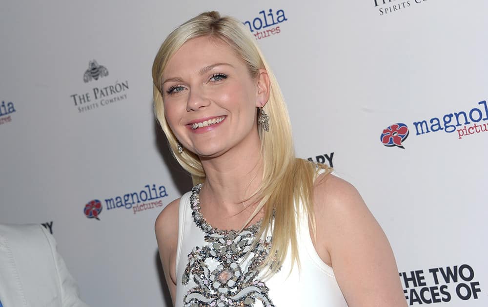 Kirsten Dunst arrives at the New York premiere of 'The Two Faces of January' at the Sunshine Landmark.