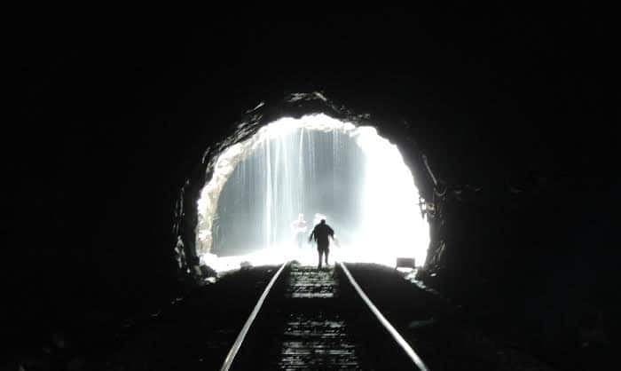 The route to the waterfalls takes you through tunnels. Image by Chandni Nihalani Kumar