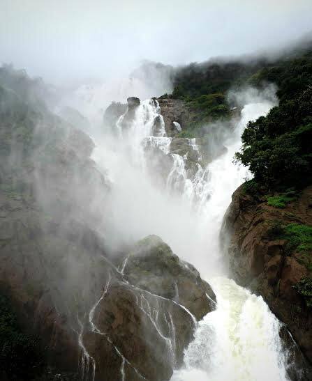 The Dudhsagar falls. Image by Chandni Nihalani Kumar