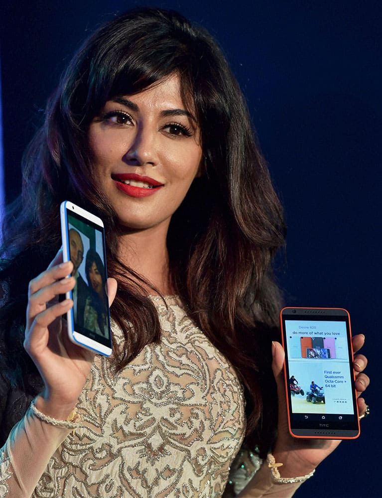 Bollywood actress Chitrangada Singh at the launch of new HTC Desire 816G dual sim mobile phone in New Delhi.