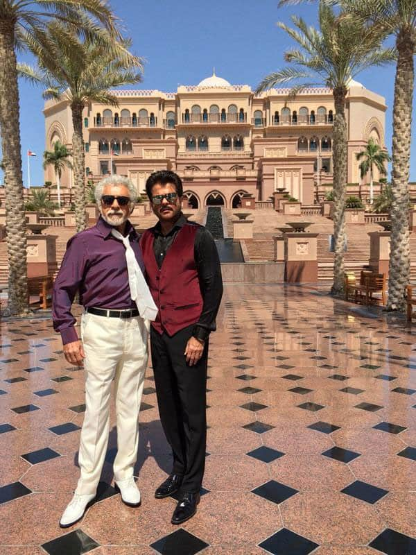 Anil Kapoor - On location with Naseer for WelcomeBack at The Emirates Palace, Abu Dhabi. -twitter