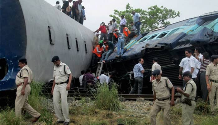 14 killed in train collision near Gorakhpur; helpline numbers issued