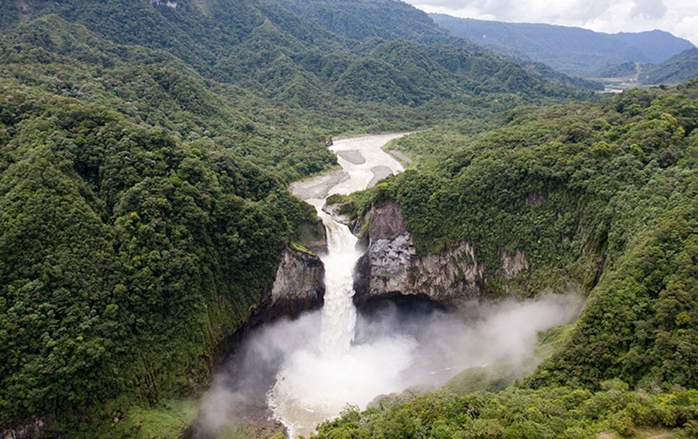 San Rafael Water Fall in the Amazon.