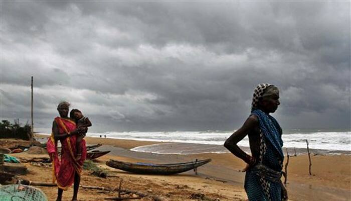 &#039;Very severe&#039; cyclone Hudhud gathers force, to hit Andhra with 195 kmph wind speed