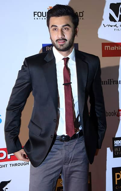 Bollywood actor Ranbir Kapoor arrives at the opening ceremony of the16th Mumbai Film Festival in Mumbai.