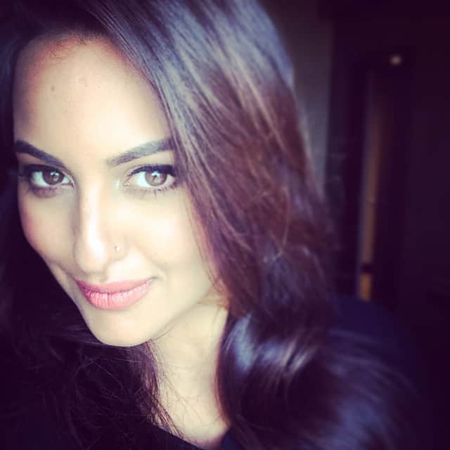 Sonakshi Sinha - Shooting with a cold but not looking like it... Phew  -instagram