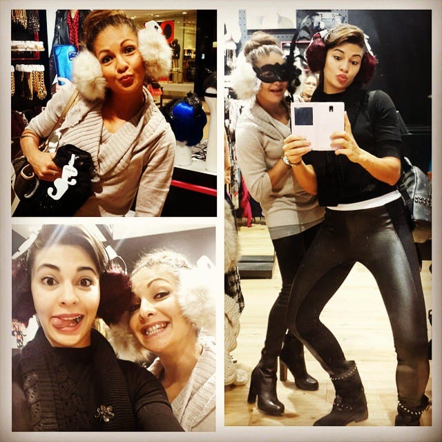 Jacqueline Fernandez - Never a dull moment shopping with #geripoo #sisterlove #ninkumpoop. -instagram