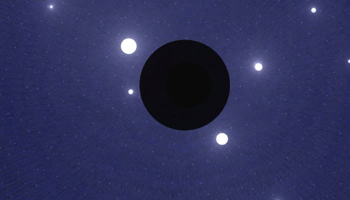 How gigantic black holes can block formation of new stars