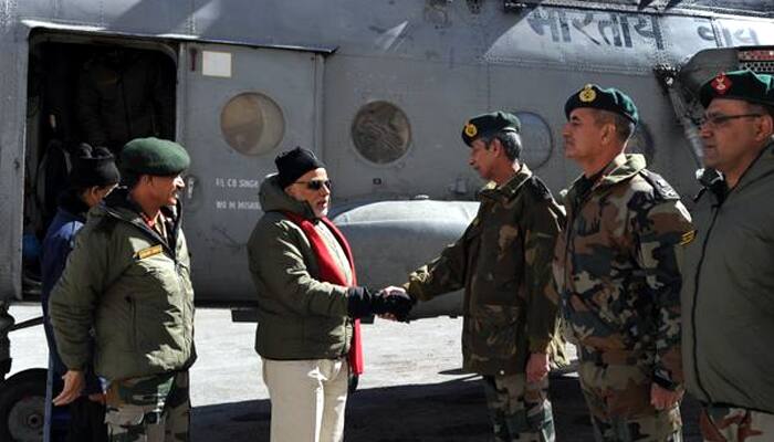 Narendra Modi&#039;s Diwali in J&amp;K: PM visits jawans in Siachen, announces additional relief package for flood-hit Valley
