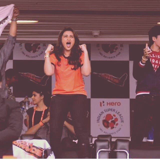 parineeti chopra - We wonn!!! #delhidynamos !! What a match!! Superb fight by chennai!! -instagram