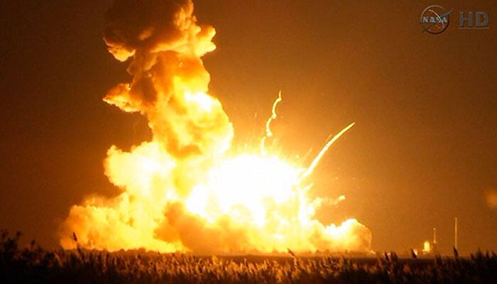 Unmanned NASA rocket carrying supplies to ISS explodes shortly after lift-off in Virginia
