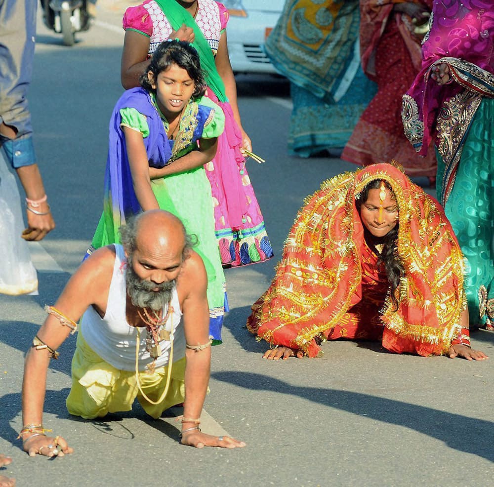 Devotees during Chhath festival in Ranchi.