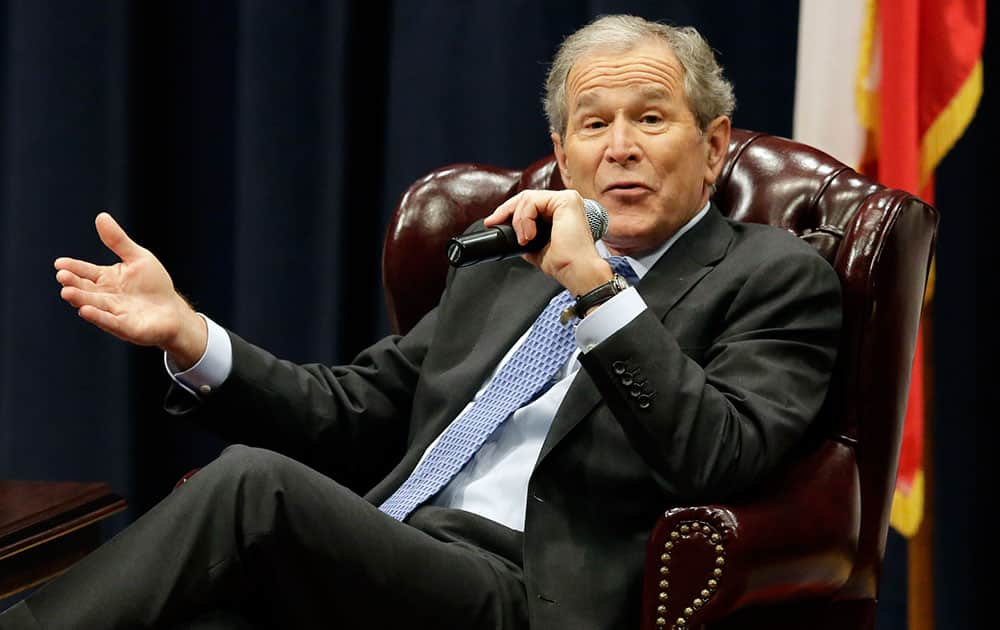 Former President George W. Bush discusses his new book 