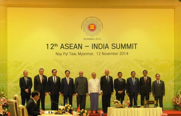 PM Narendra Modi at the 12th ASEAN-India Summit in Nay Pyi Taw, Myanmar. -twitter