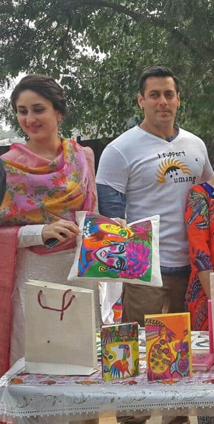 Kareena spotted with Salman Khan and @binaakak. -twitter