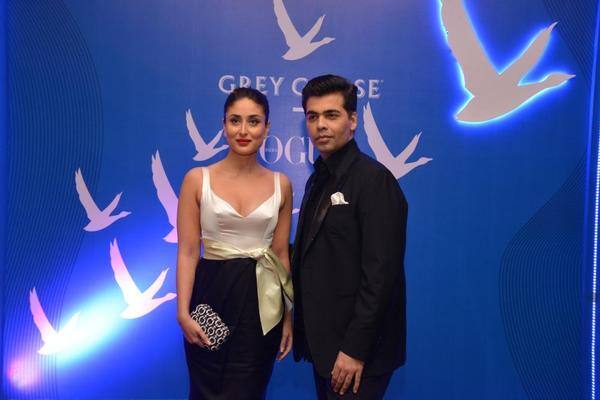 Kareena Kapoor Khan :- Here is Exclusive snap of Kareena and Karan Johar at Vogue Awards tonight . -twitter