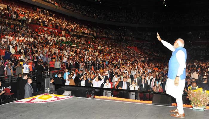 PM Modi &#039;overwhelmed, honoured, humbled&#039; by reception at Allphones Arena