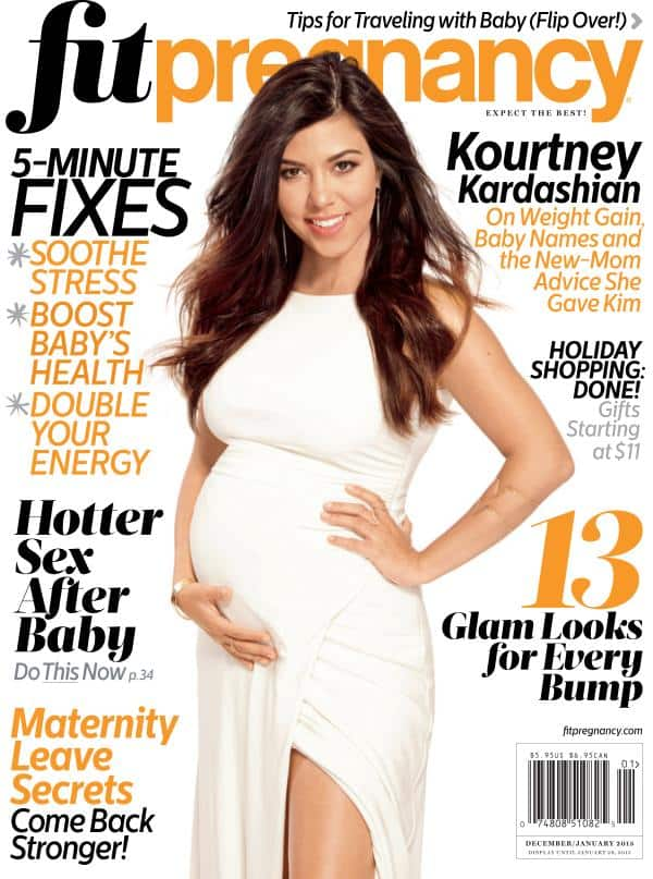 Kourtney Kardashian - Look what comes out tomorrow! Don't forget to pick up your copy of @FitPregnancy!