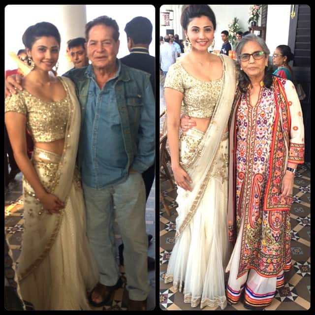 Daisy shah - 50yrs of togetherness... Salim uncle n Salma aunty!!! #happy50thanniversary -instagram