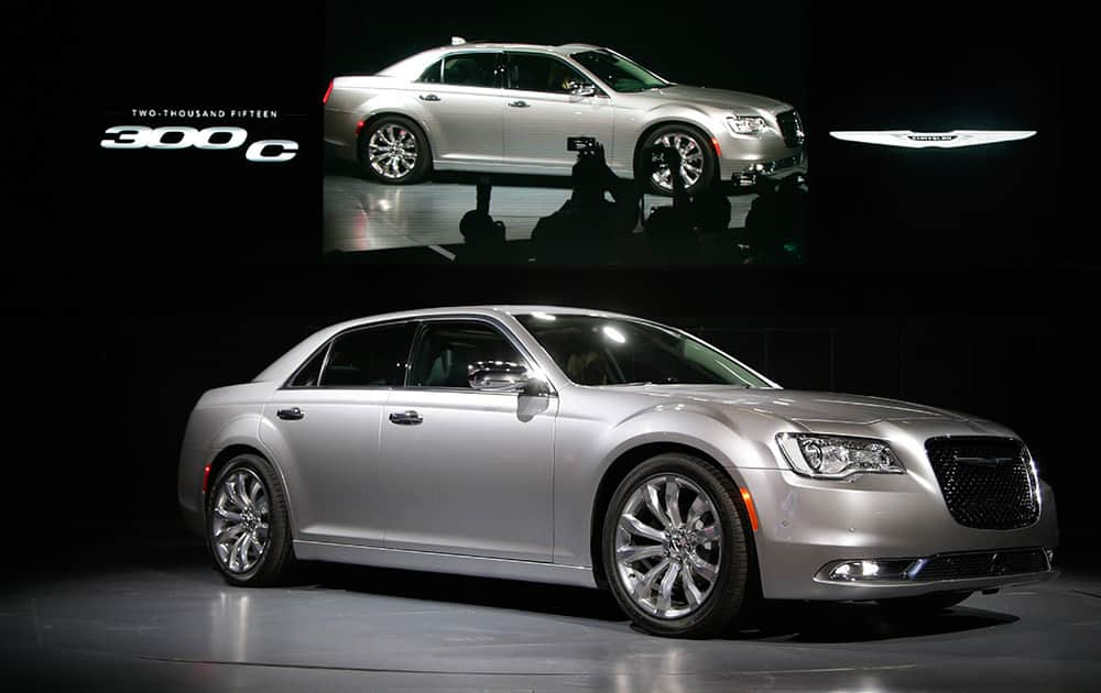 The 2015 Chrysler 300C sedan is introduced at the Los Angeles Auto Show