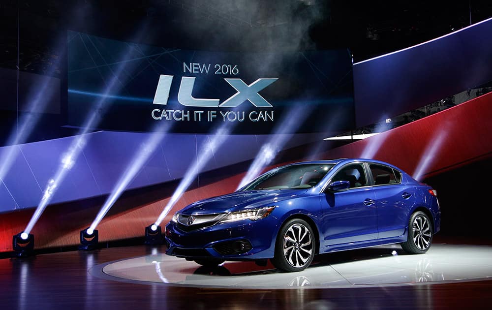 The 2016 ILX sedan is unveiled at the Los Angeles Auto Show, in Los Angeles.