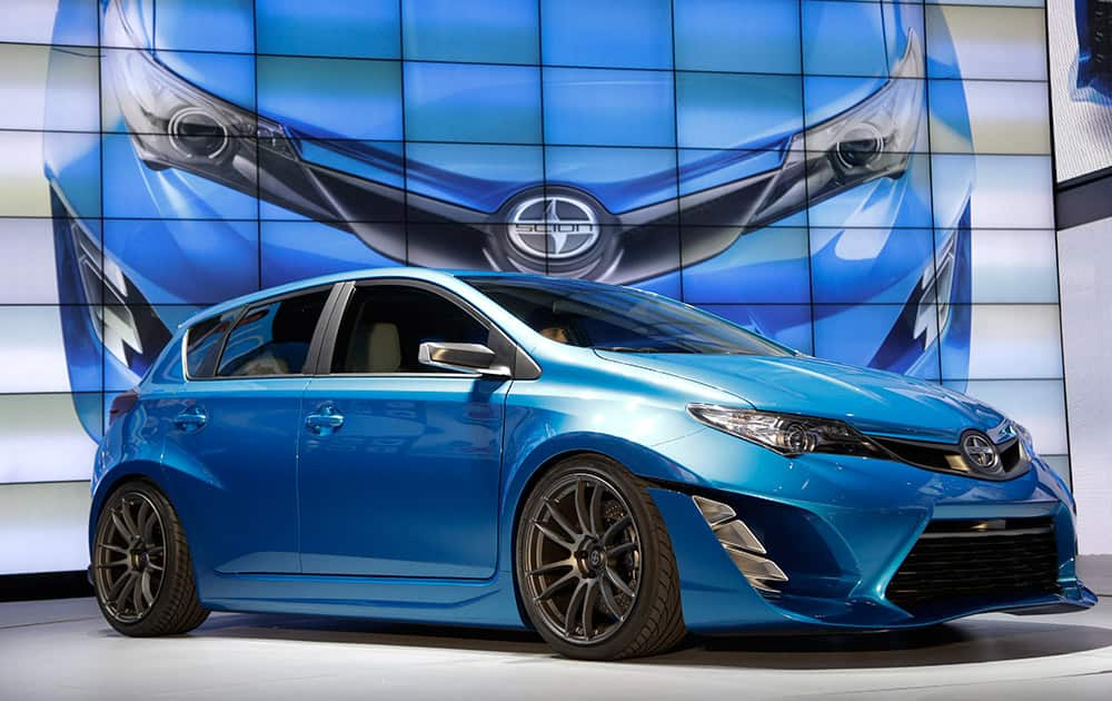 The Scion iM concept is unveiled at the Los Angeles Auto Show, in Los Angeles.